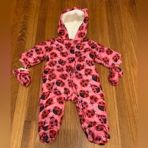 The Children’s Place ladybug snowsuit size 6-9 months EUC